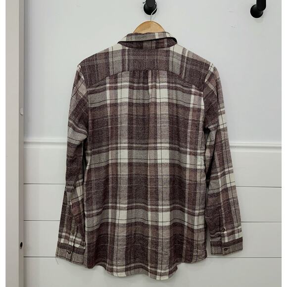 Women’s Kuhl Plaid Flannel Button Down Long Sleeve Shirt L - Picture 5 of 6
